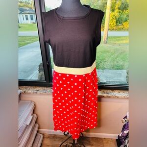 Ruikajia Minnie Mouse Inspired Pink Polka Dot Garment XXl